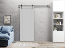 Load image into Gallery viewer, Quadro 4111 Matte Grey Barn Door and Black Rail