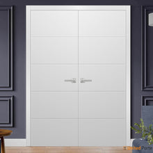 Load image into Gallery viewer, Planum 0770 Painted White Matte Barn Door Slab