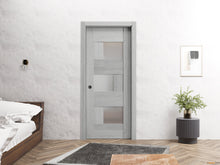 Load image into Gallery viewer, Sete 6933 Light Grey Oak Barn Door Slab with Frosted Glass