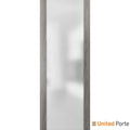 Planum 4114 Ginger Ash Barn Door Slab with Frosted Glass