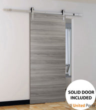 Load image into Gallery viewer, Planum 0010 Ginger Ash Barn Door and Silver Rail