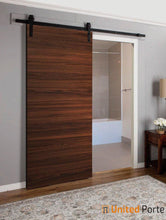 Load image into Gallery viewer, Planum 0010 Chocolate Ash Barn Door and Black Rail