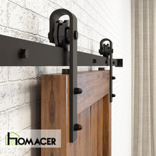 Load image into Gallery viewer, Non-Bypass Sliding Barn Door Hardware Kit - Classic Design Roller