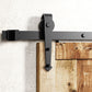 Non-Bypass Sliding Barn Door Hardware Kit - Arrow Design Roller