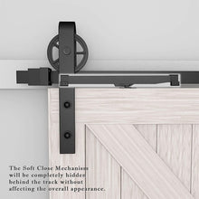 Load image into Gallery viewer, Barn Door Soft Close Kit in Black
