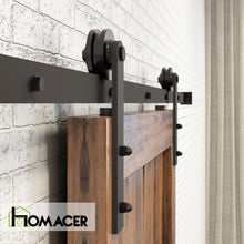 Load image into Gallery viewer, Non-Bypass Sliding Barn Door Hardware Kit - Straight Design Roller