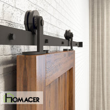 Load image into Gallery viewer, Non-Bypass Sliding Barn Door Hardware Kit - T-Shape Design Roller