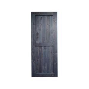 Finished & Unassembled H Design Wood Barn Door