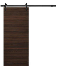 Load image into Gallery viewer, Planum 0010 Chocolate Ash Barn Door and Black Rail