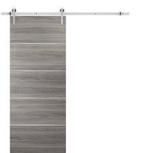 Load image into Gallery viewer, Planum 0020 Ginger Ash Barn Door and Stainless Rail