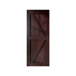 Finished & Unassembled Arrow Design Pine Wood Barn Door Without Hardware
