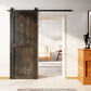 80" Height Finished & Unassembled Single Barn Door with Non-Bypass Installation Hardware Kit (5-in-1 Design)