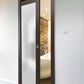 Planum 2102 Chocolate Ash Barn Door Slab with Frosted Glass