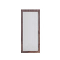 Assembled Wood/Frosted Glass Finished Barn Door 36